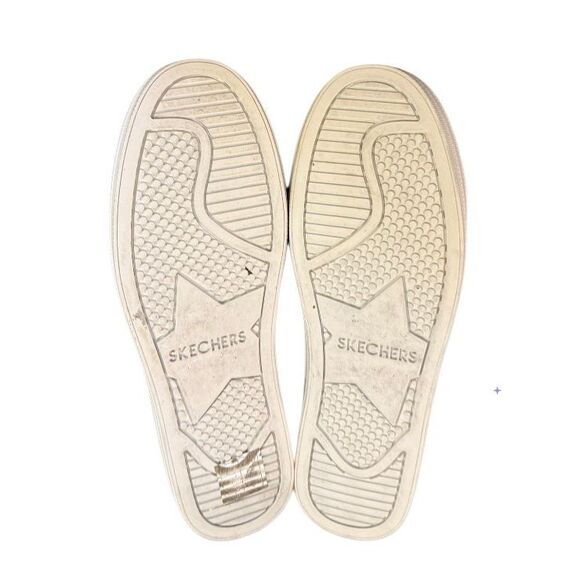 Skechers Double Up Shiny Dancer Slip On Sneakers  Gold 6.5 Memory Foam - Picture 12 of 15